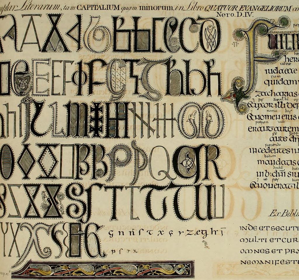 image of a page of latin